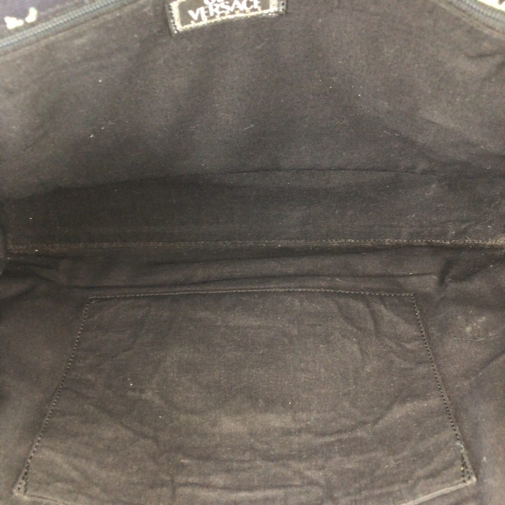 VERSACE Vintage Sunburst Medusa Multicolor Canvas Shoulder Bag/Tote Bag for W... - Picture 9 of 10